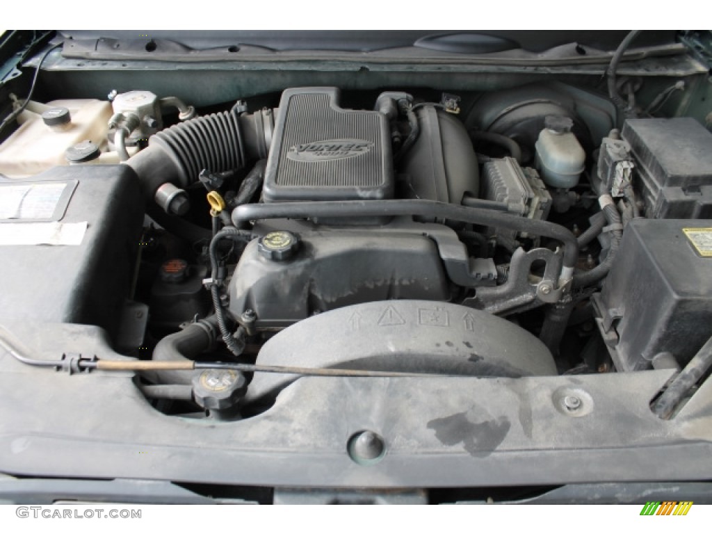 2002 Envoy SLE 4x4 - Polo Green Metallic / Light Oak photo #7