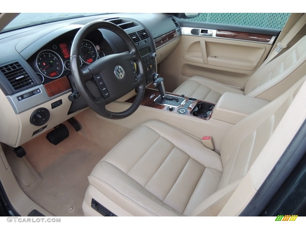 2006 Touareg V6 - Venetian Green / Pure Beige photo #8