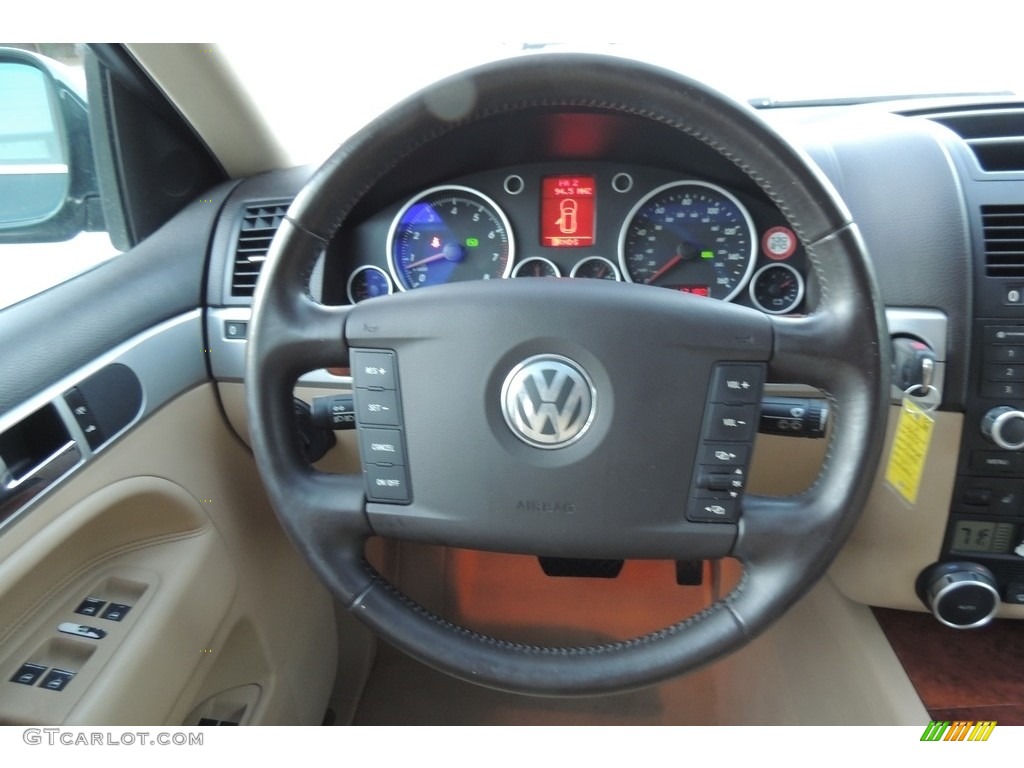 2006 Touareg V6 - Venetian Green / Pure Beige photo #22