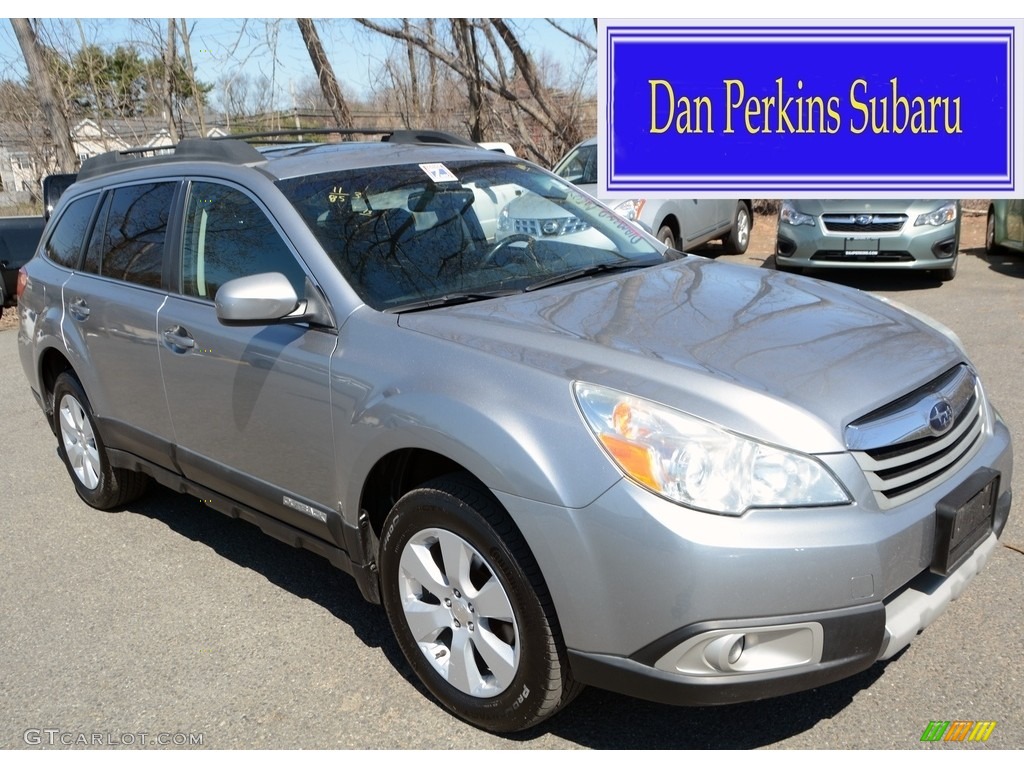 2011 Outback 2.5i Limited Wagon - Steel Silver Metallic / Off Black photo #1