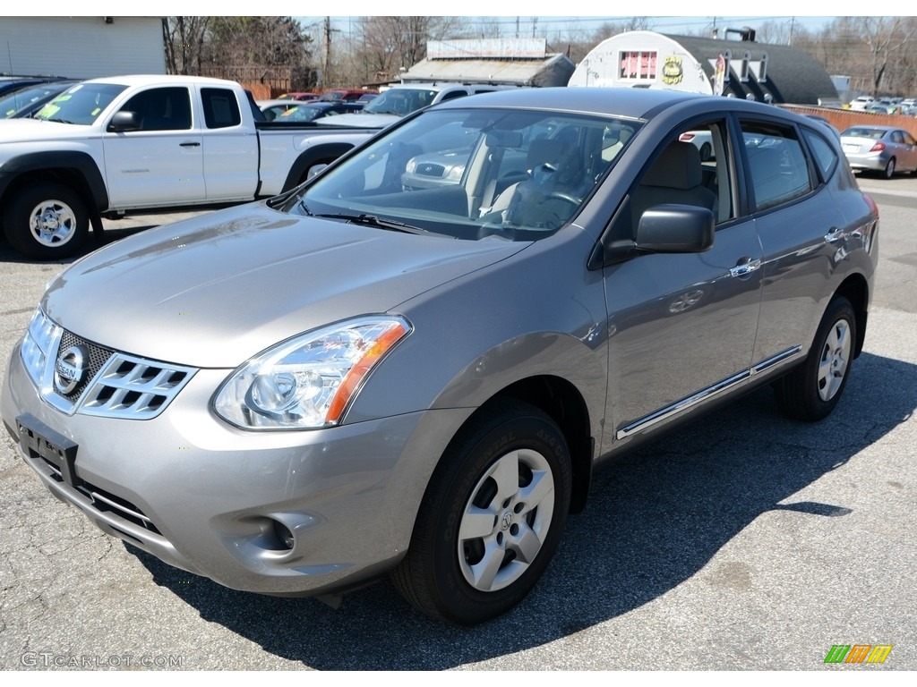 2012 Rogue S AWD - Platinum Graphite / Gray photo #3