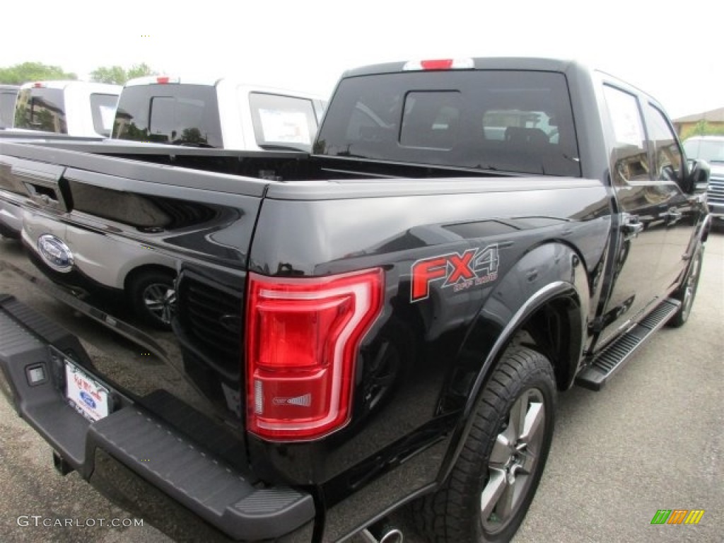 2016 F150 Lariat SuperCrew 4x4 - Shadow Black / Black photo #8