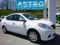 2014 Fresh Powder White Nissan Versa 1.6 SL Sedan  photo #1