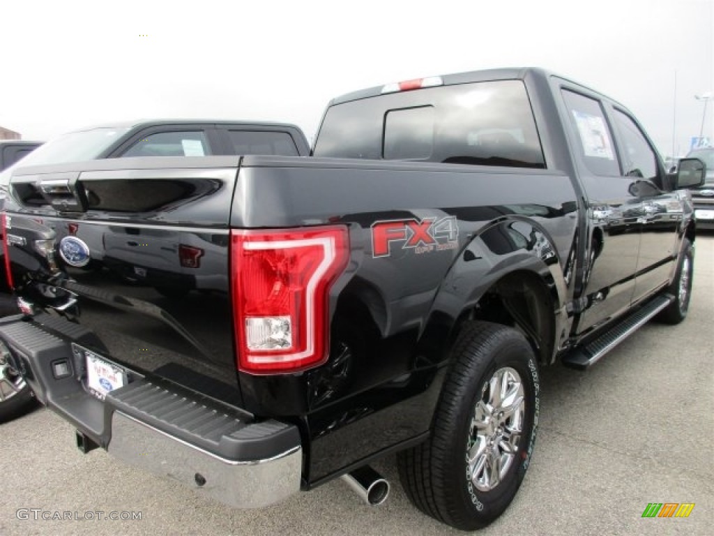 2016 F150 XLT SuperCrew 4x4 - Shadow Black / Medium Earth Gray photo #8