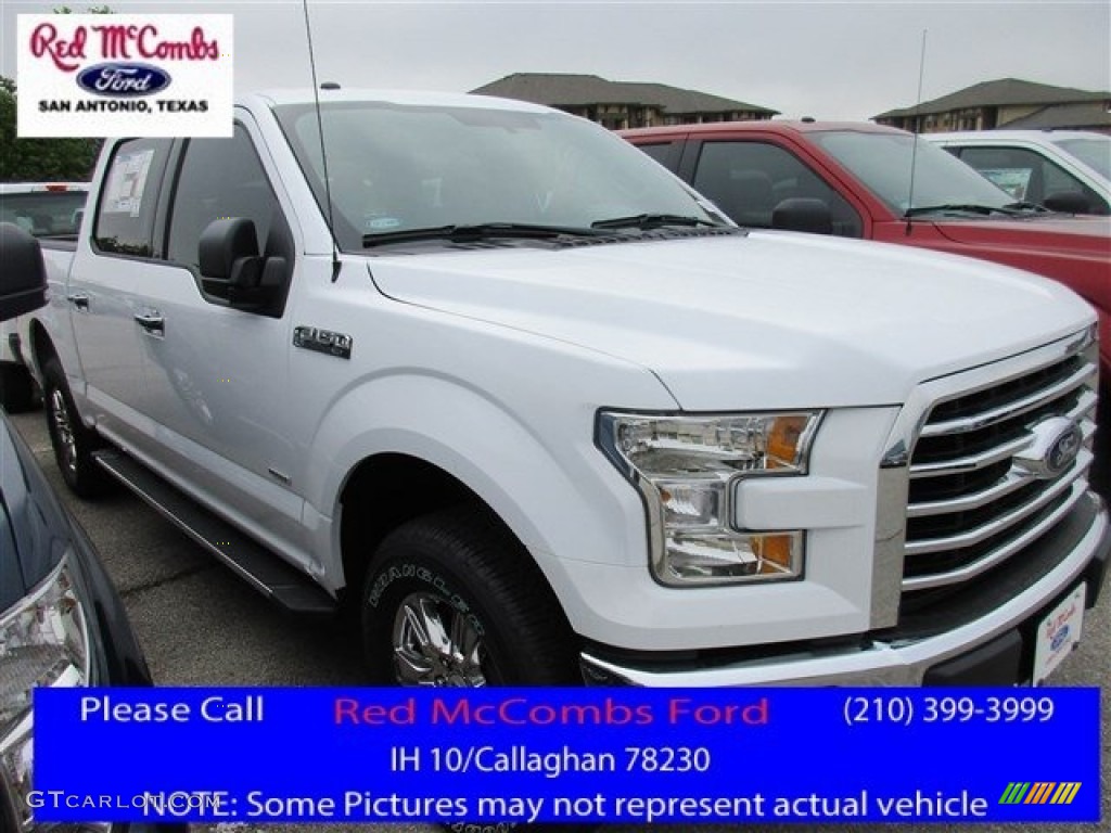 2016 F150 XLT SuperCrew 4x4 - Oxford White / Medium Earth Gray photo #1