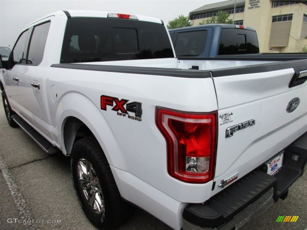 2016 F150 XLT SuperCrew 4x4 - Oxford White / Medium Earth Gray photo #6