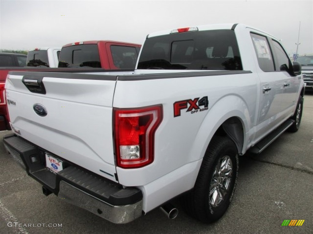 2016 F150 XLT SuperCrew 4x4 - Oxford White / Medium Earth Gray photo #9