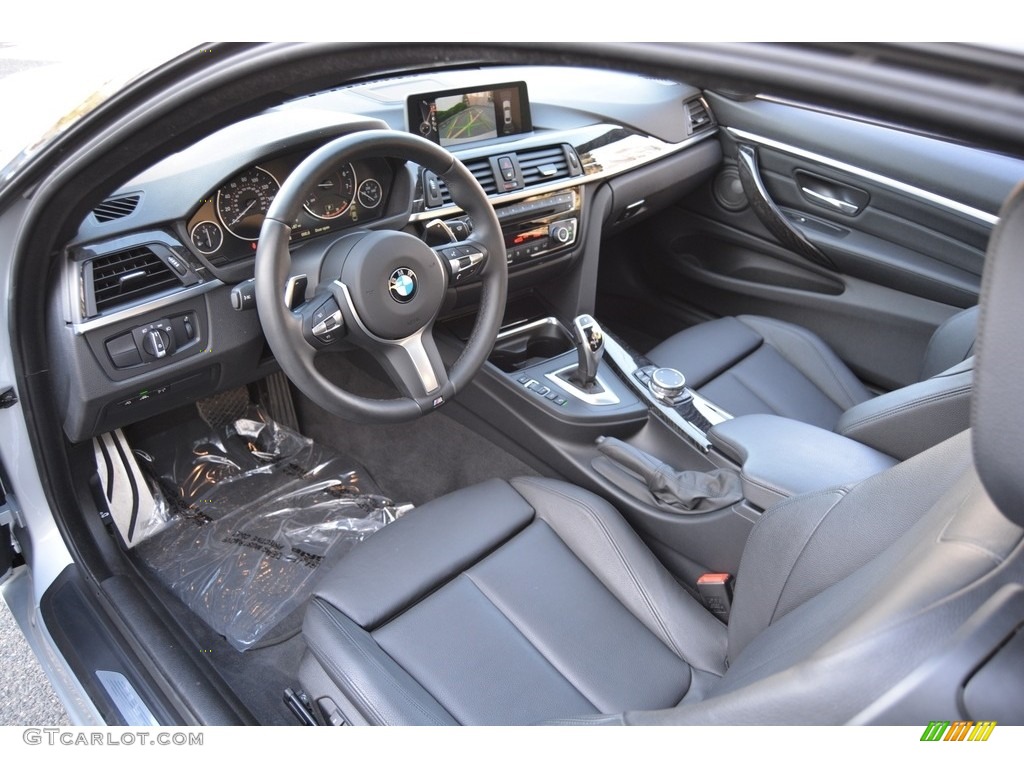 Black Interior 2015 BMW 4 Series 435i xDrive Coupe Photo #112339368