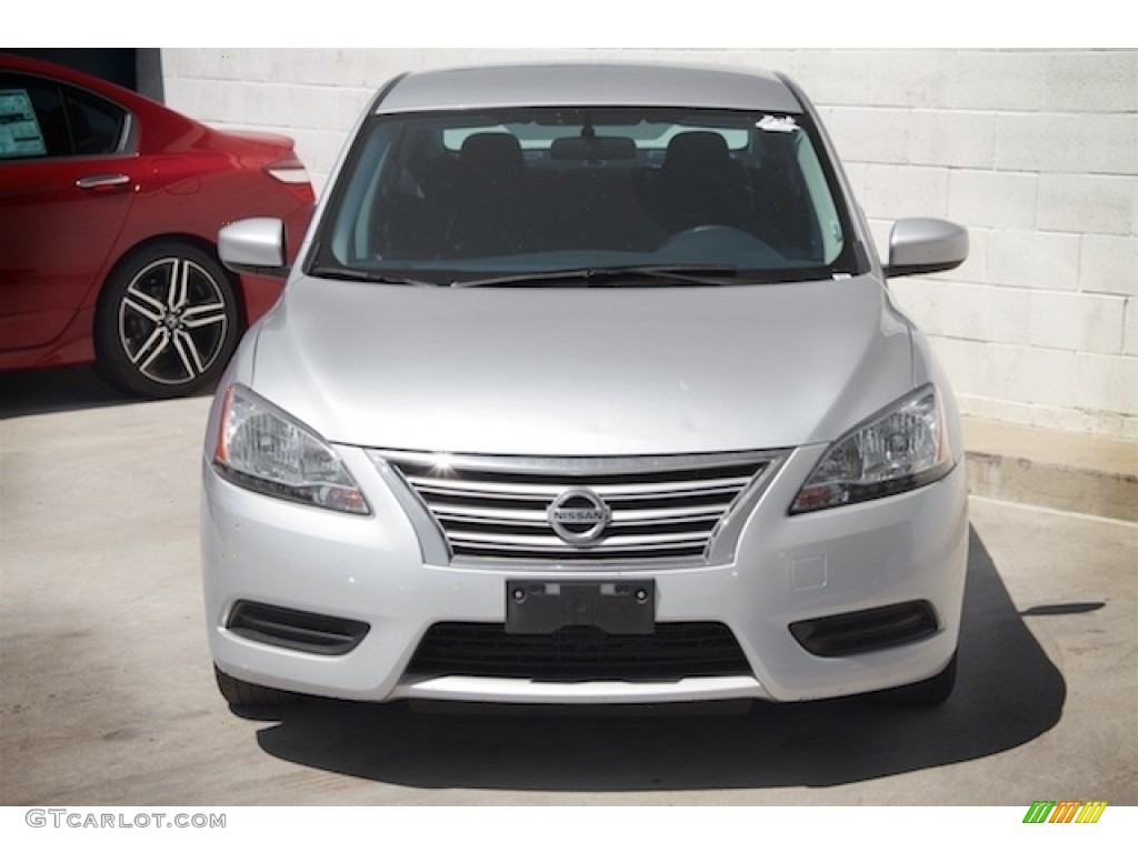 2014 Sentra S - Brilliant Silver / Charcoal photo #7