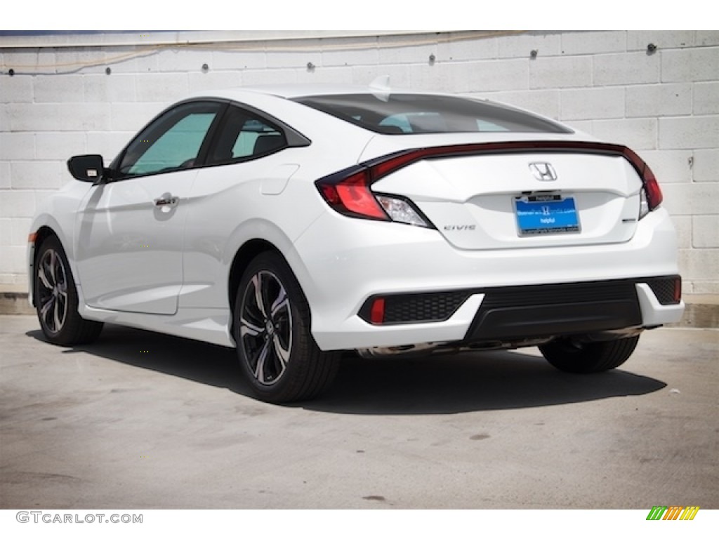 2016 Civic Touring Coupe - White Orchid Pearl / Black/Ivory photo #2