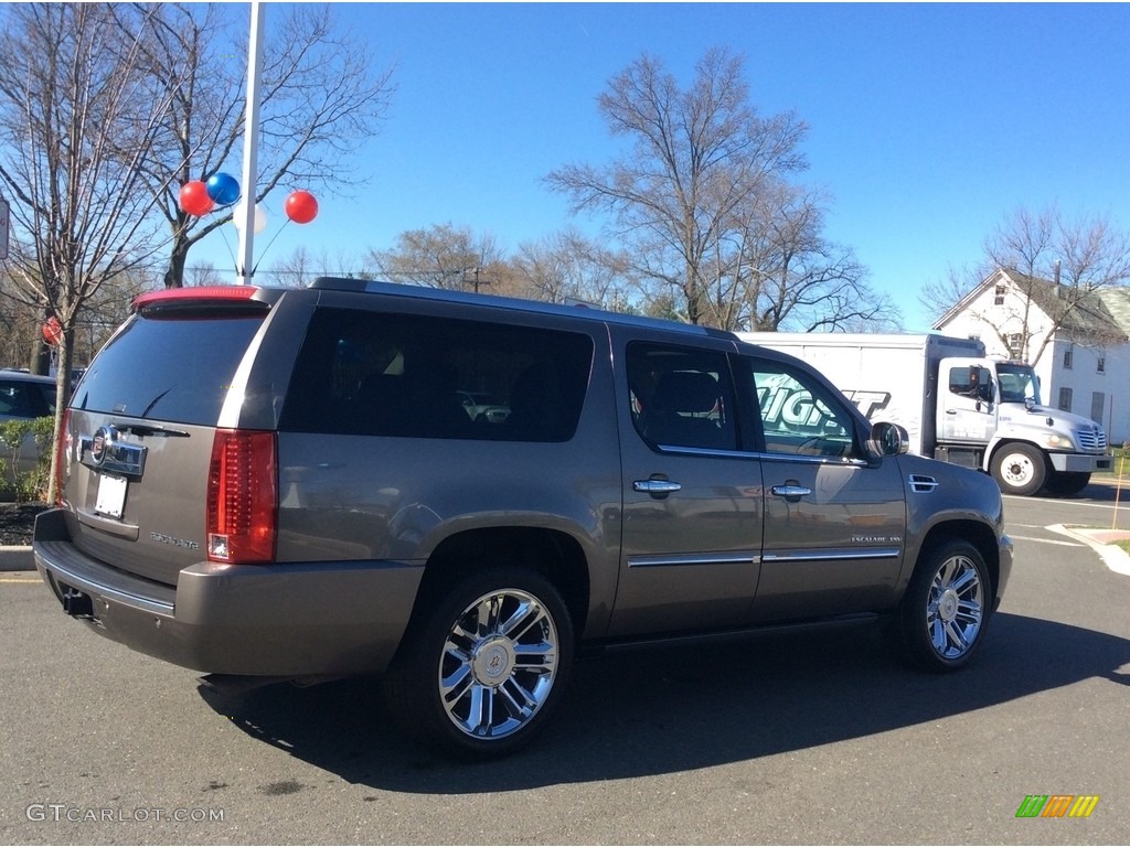 2011 Escalade ESV Platinum AWD - Mocha Steel Metallic / Cocoa/Light Linen Tehama Leather photo #5