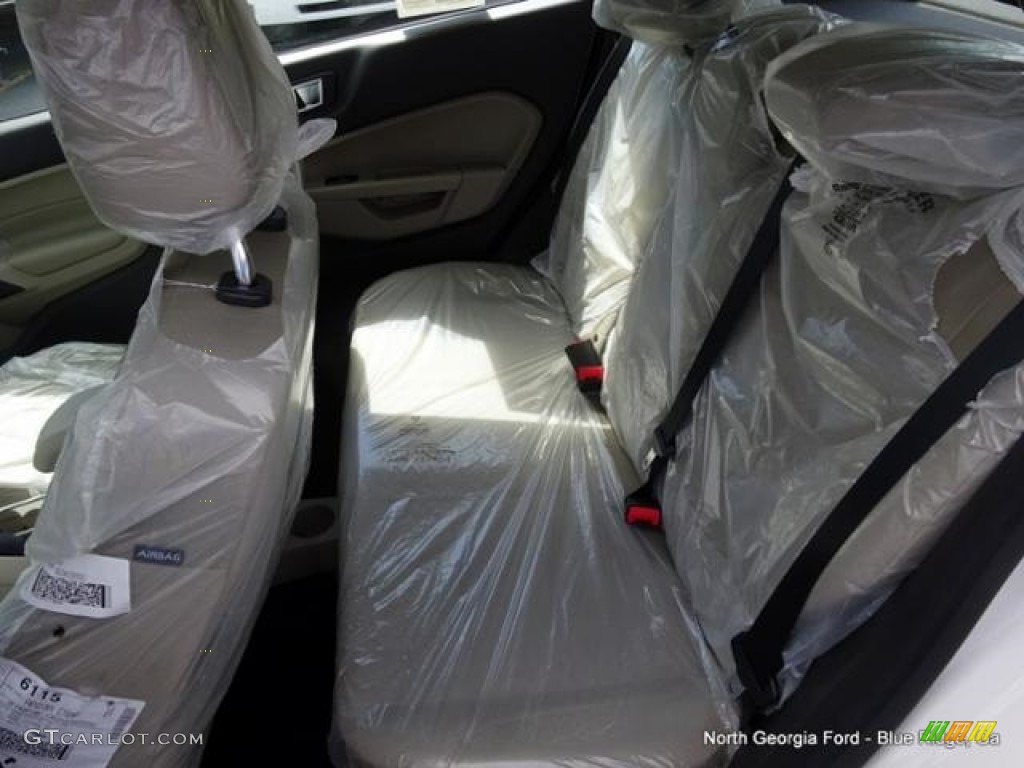 2016 Fiesta SE Hatchback - White Platinum Metallic Tri-coat / Medium Light Stone photo #13