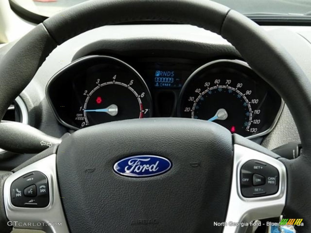 2016 Fiesta SE Hatchback - White Platinum Metallic Tri-coat / Medium Light Stone photo #19