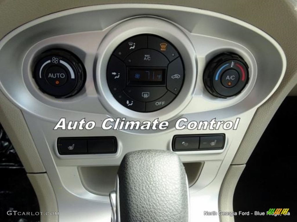 2016 Fiesta SE Hatchback - White Platinum Metallic Tri-coat / Medium Light Stone photo #22