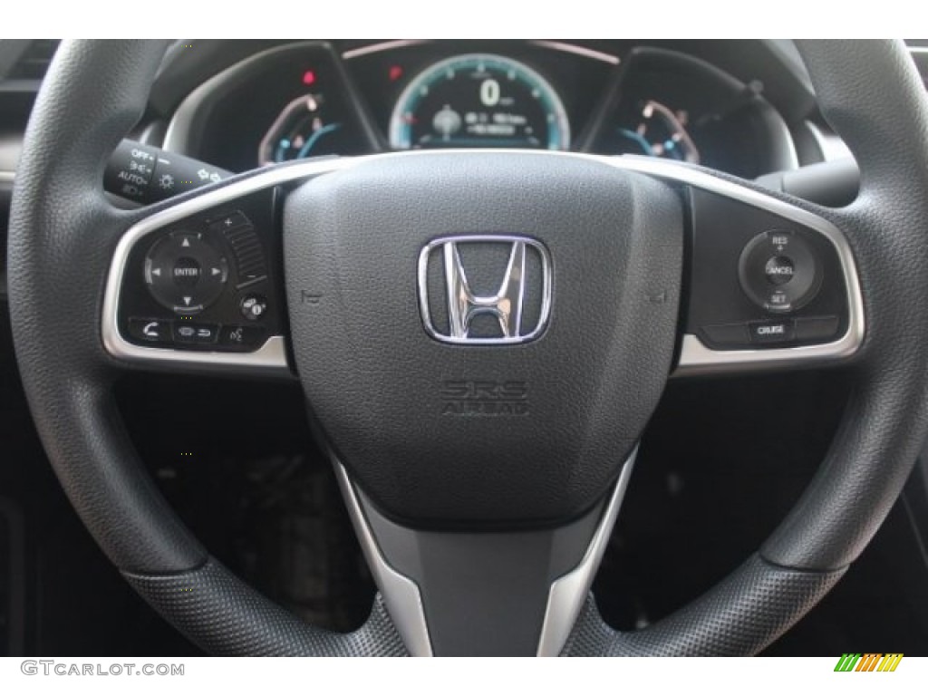 2016 Civic EX Sedan - Modern Steel Metallic / Black photo #12