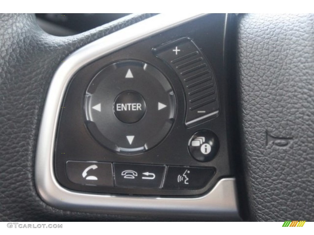 2016 Civic EX Sedan - Modern Steel Metallic / Black photo #13