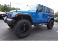 2016 Hydro Blue Pearl Jeep Wrangler Unlimited Sport 4x4  photo #3