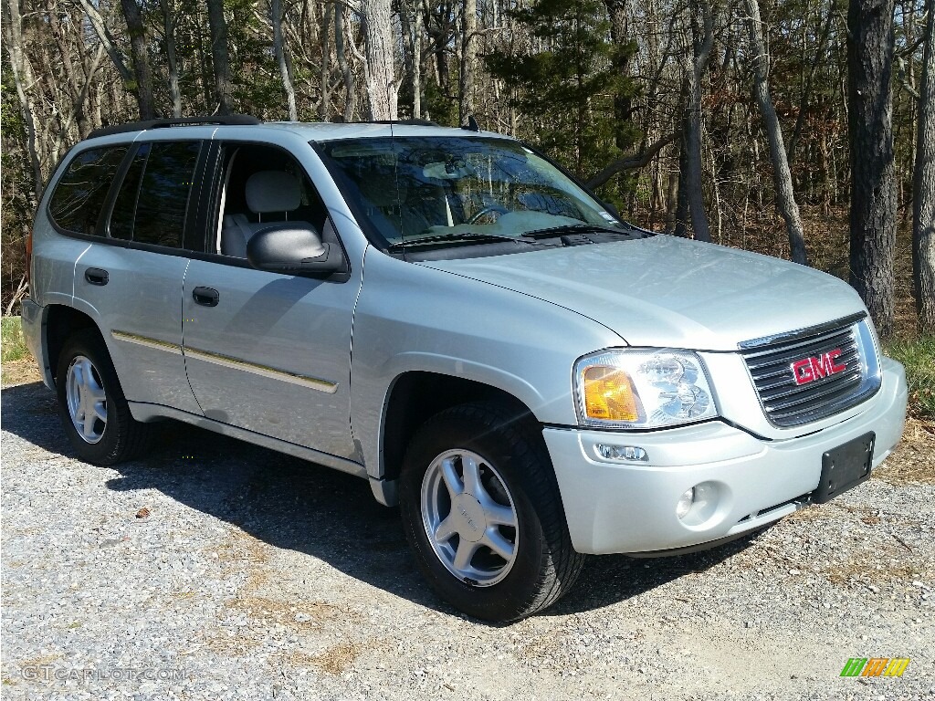 2007 Envoy SLE 4x4 - Liquid Silver Metallic / Light Gray photo #3