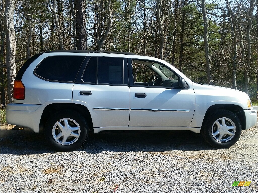 2007 Envoy SLE 4x4 - Liquid Silver Metallic / Light Gray photo #4