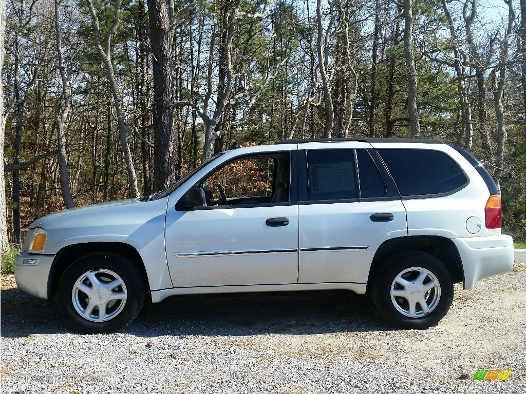 2007 Envoy SLE 4x4 - Liquid Silver Metallic / Light Gray photo #5