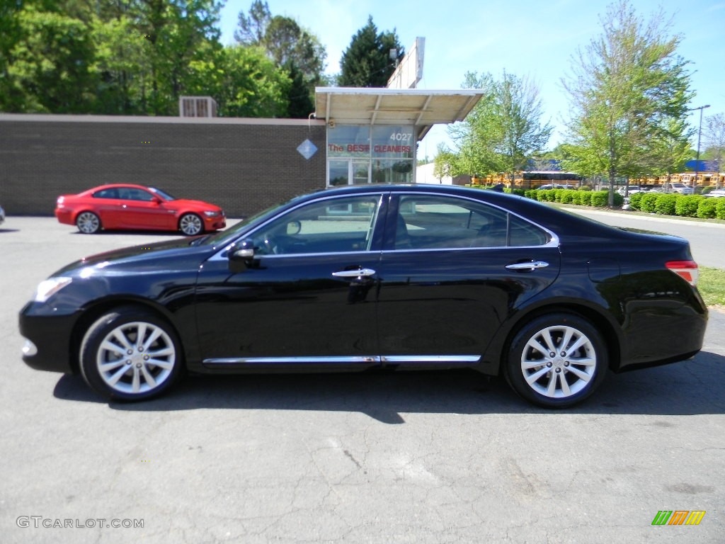 2010 ES 350 - Black Sapphire Pearl / Black photo #7