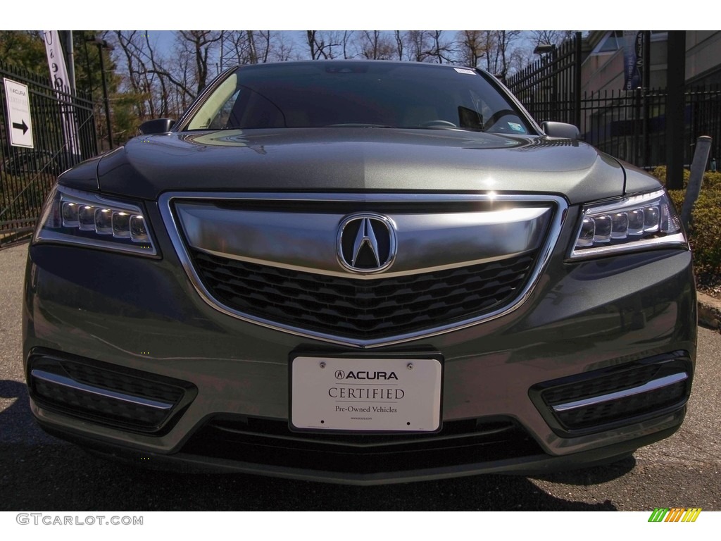 2016 MDX SH-AWD Technology - Forest Mist Metallic / Parchment photo #2