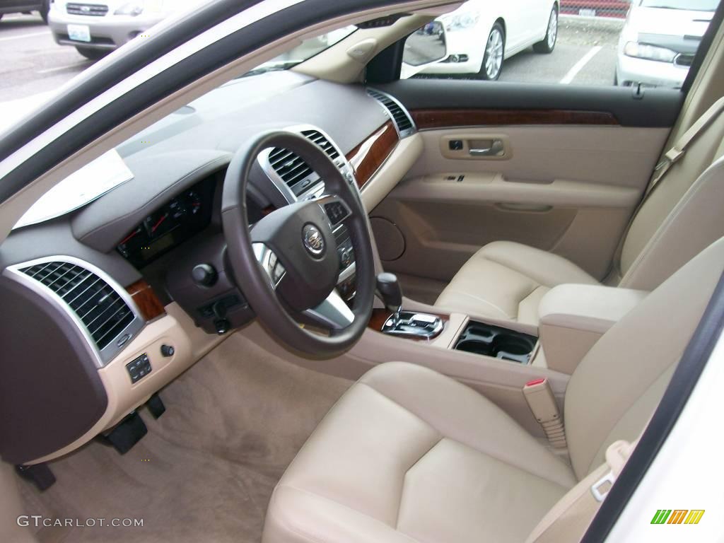 2008 SRX 4 V6 AWD - White Diamond Tricoat / Cashmere/Cocoa photo #4