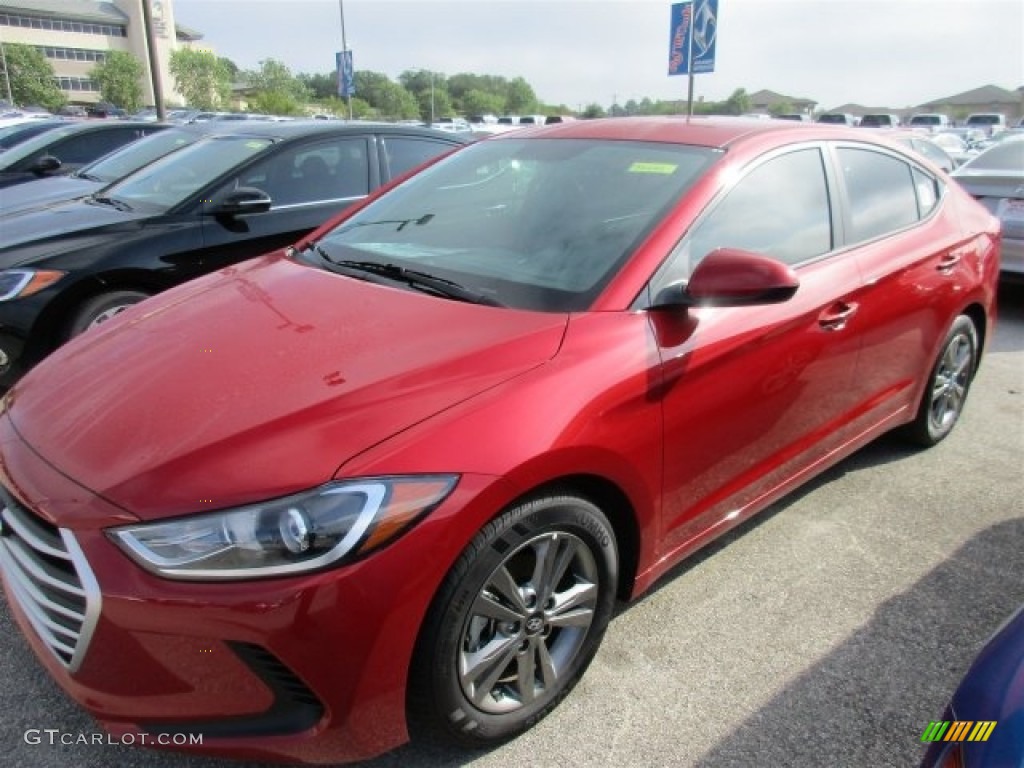 2017 Elantra SE - Red / Gray photo #2