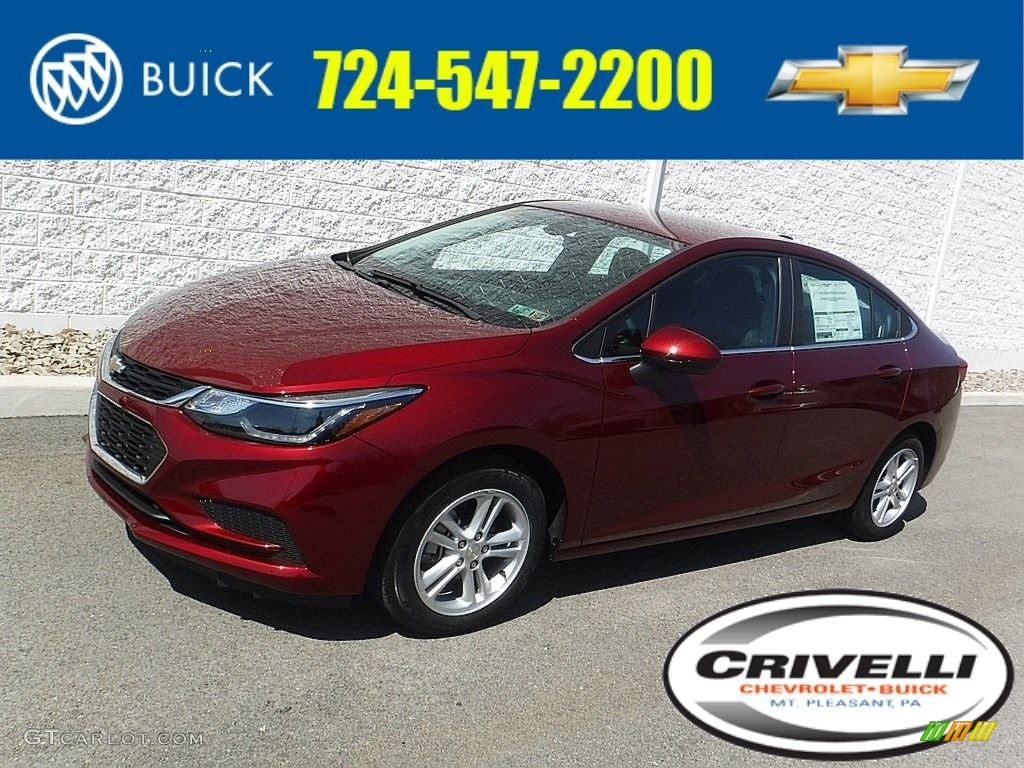 2016 Cruze LT Sedan - Siren Red Tintcoat / Jet Black photo #1