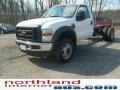 Oxford White 2009 Ford F550 Super Duty XL Regular Cab Chassis 4x4