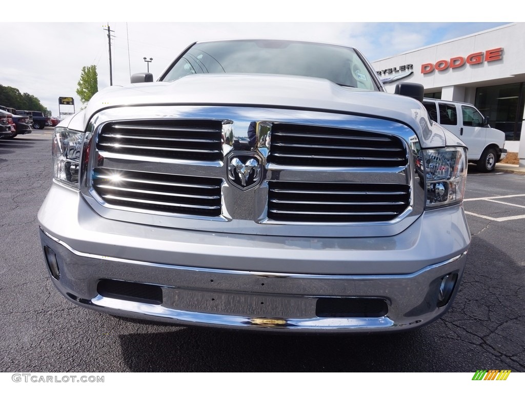 2015 1500 Big Horn Quad Cab - Bright Silver Metallic / Black/Diesel Gray photo #2