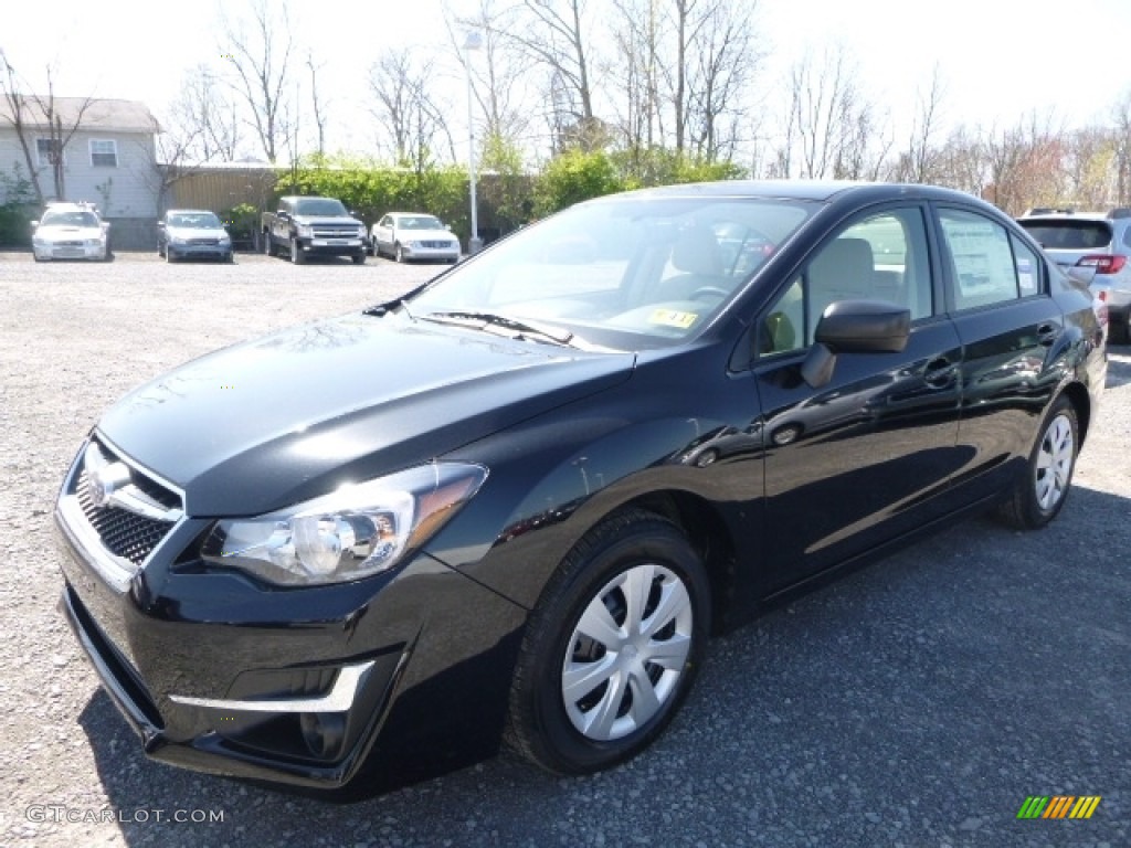 2016 Impreza 2.0i 4-door - Crystal Black Silica / Ivory photo #10