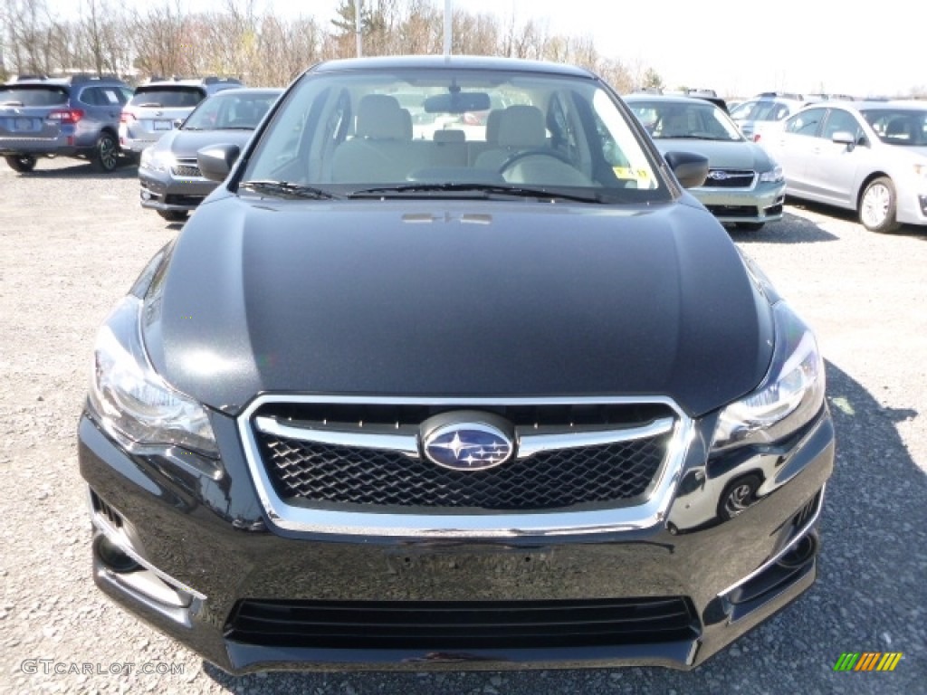 2016 Impreza 2.0i 4-door - Crystal Black Silica / Ivory photo #11
