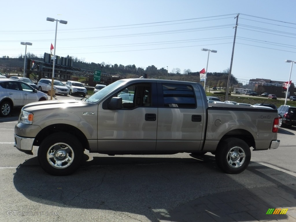 2006 F150 XLT SuperCrew 4x4 - Arizona Beige Metallic / Tan photo #5