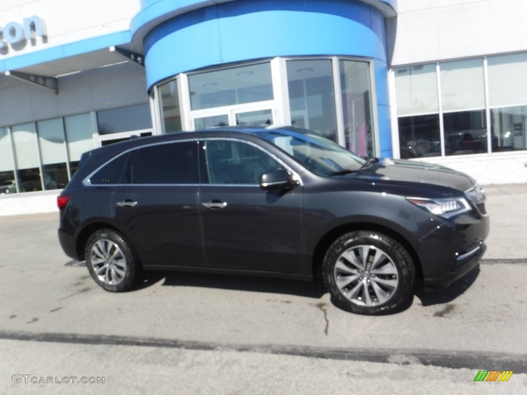 2014 MDX SH-AWD Technology - Graphite Luster Metallic / Ebony photo #2