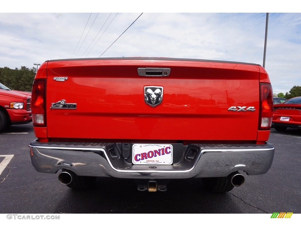 2014 1500 Big Horn Quad Cab 4x4 - Flame Red / Black/Diesel Gray photo #6