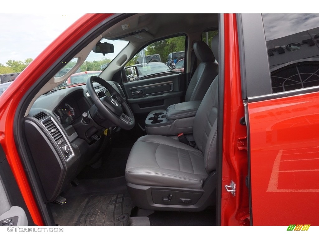 2014 1500 Big Horn Quad Cab 4x4 - Flame Red / Black/Diesel Gray photo #9