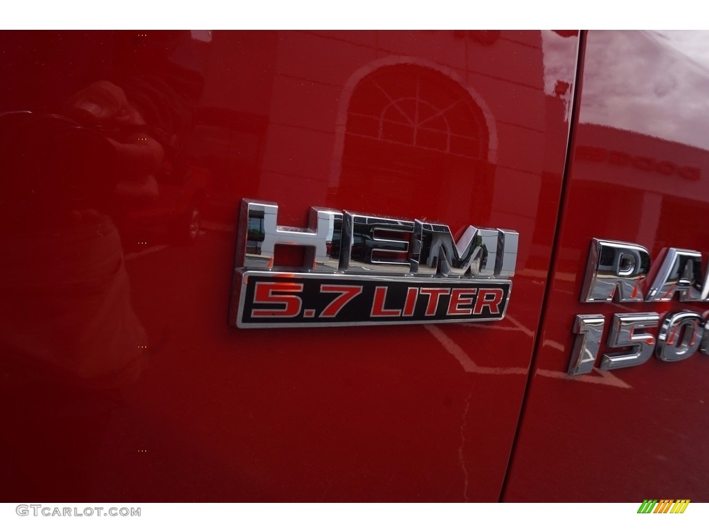 2014 1500 Big Horn Quad Cab 4x4 - Flame Red / Black/Diesel Gray photo #15