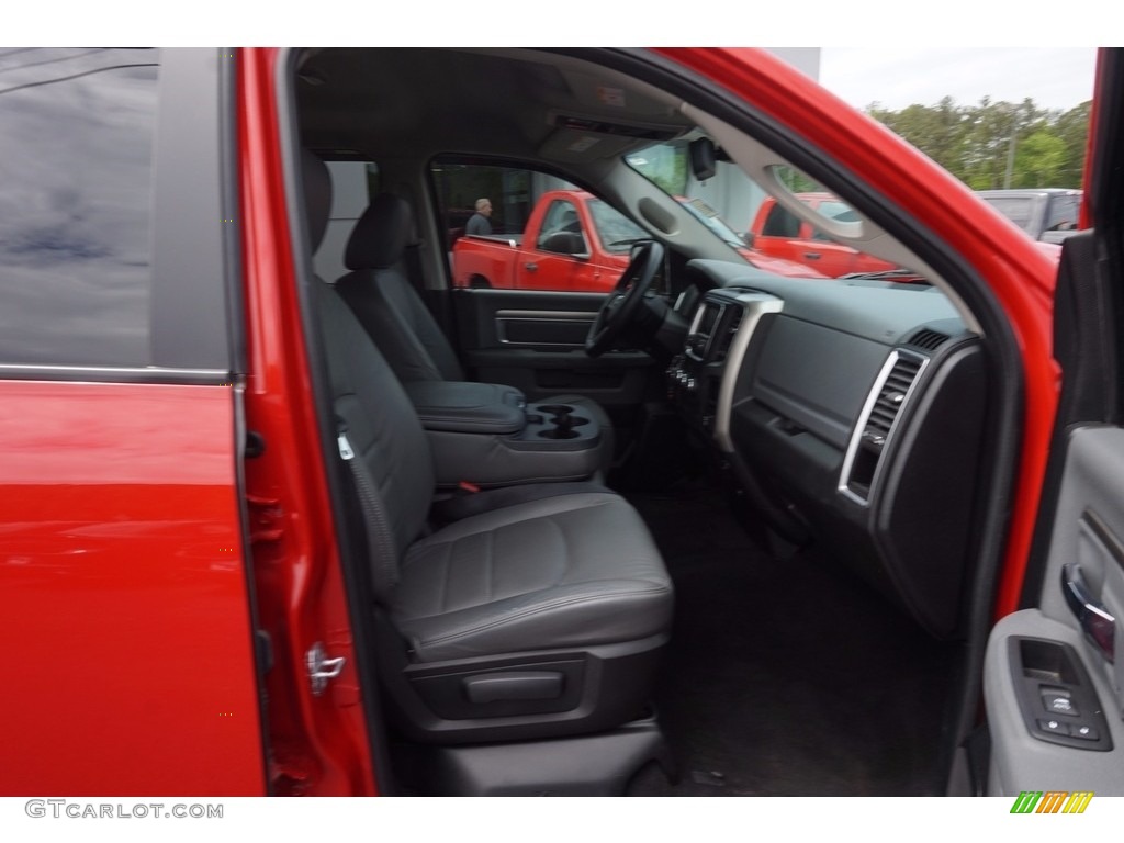 2014 1500 Big Horn Quad Cab 4x4 - Flame Red / Black/Diesel Gray photo #18