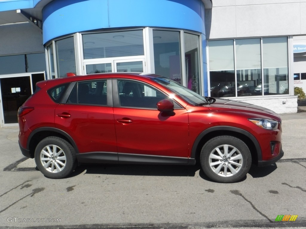 2013 CX-5 Sport AWD - Zeal Red Mica / Black photo #2