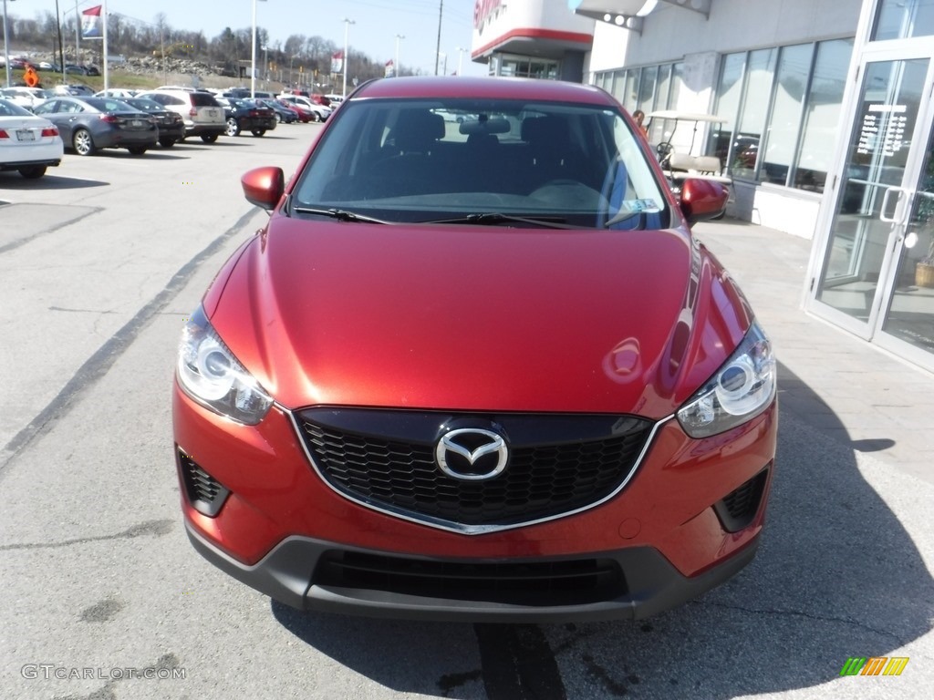 2013 CX-5 Sport AWD - Zeal Red Mica / Black photo #4