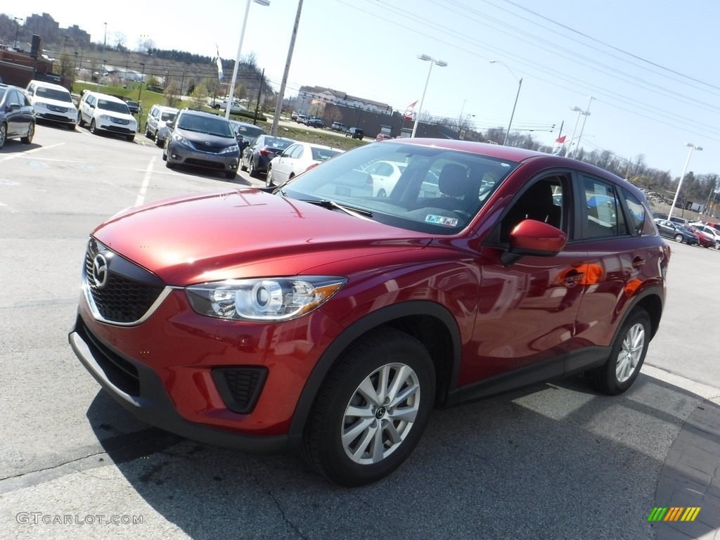 2013 CX-5 Sport AWD - Zeal Red Mica / Black photo #5