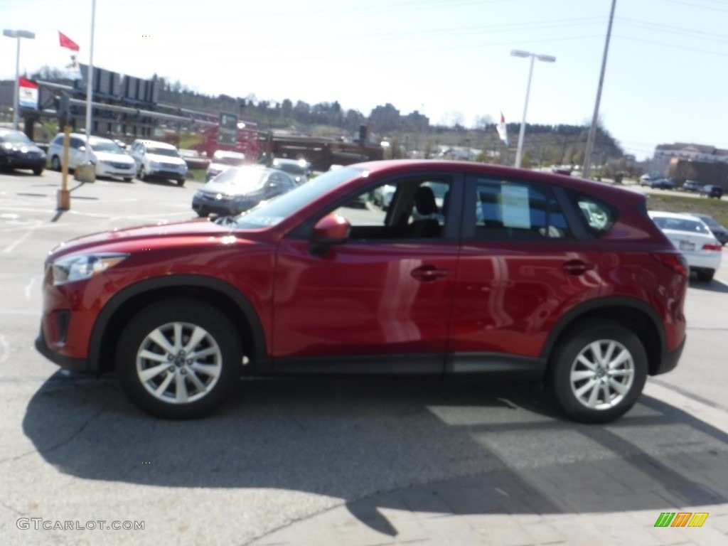 2013 CX-5 Sport AWD - Zeal Red Mica / Black photo #6