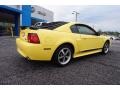 2003 Zinc Yellow Ford Mustang Mach 1 Coupe  photo #7