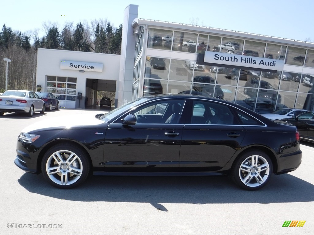 2016 A6 3.0 TFSI Premium Plus quattro - Mythos Black Metallic / Black photo #2