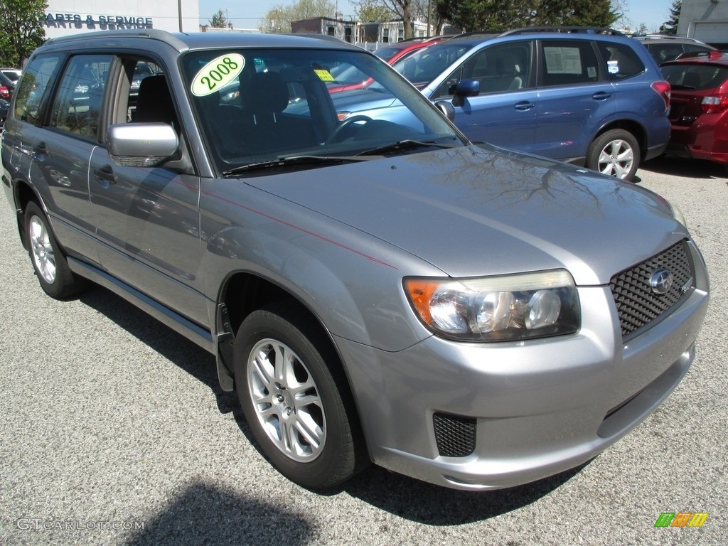 2008 Forester 2.5 X Sports - Steel Silver Metallic / Anthracite Black photo #10