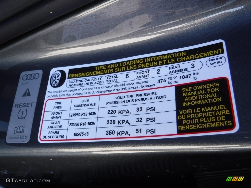 2016 Q5 2.0 TFSI Premium quattro - Monsoon Gray Metallic / Black photo #39