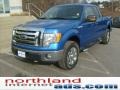 2009 Blue Flame Metallic Ford F150 XLT SuperCab 4x4  photo #7