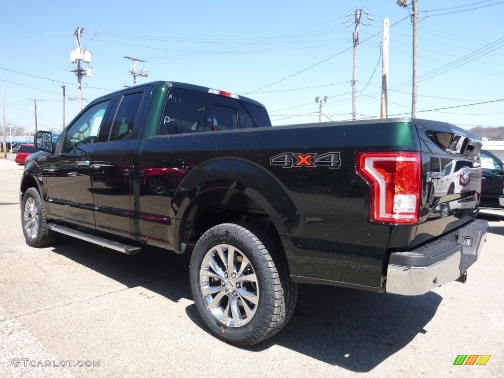 2016 F150 XLT SuperCab 4x4 - Green Gem / Medium Light Camel photo #5