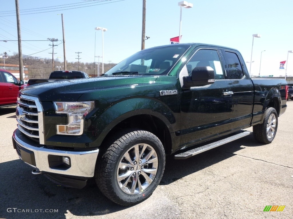 2016 F150 XLT SuperCab 4x4 - Green Gem / Medium Light Camel photo #7